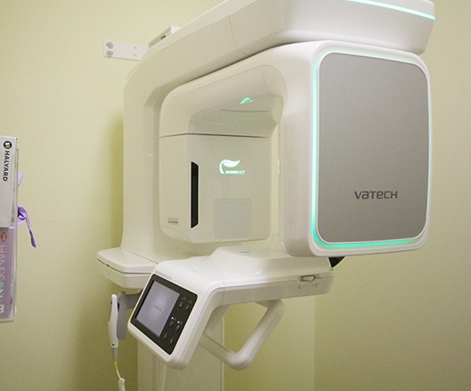 VaTech green C T x-ray scanner