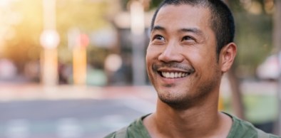 Man sharing smile after comfortable sedation dentistry appointment