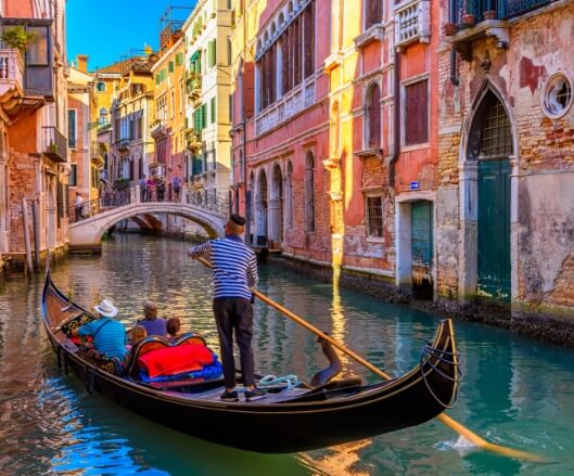 Group of people in a gondola