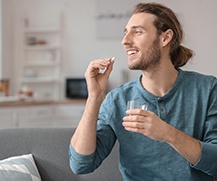 a man taking oral conscious sedation 