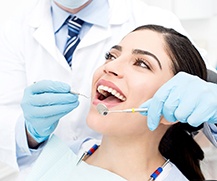 woman getting dental checkup in Ellicott City