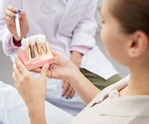 The first step in the dental implant process is the consultation with your dentist